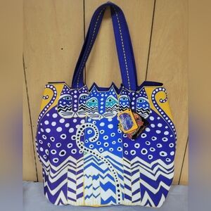 Laurel Burch Large Canvas Cat Tote